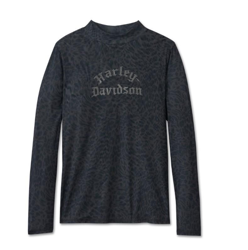 Harley-Davidson Womens Wild Cat Mesh Turtleneck 96175-25VW