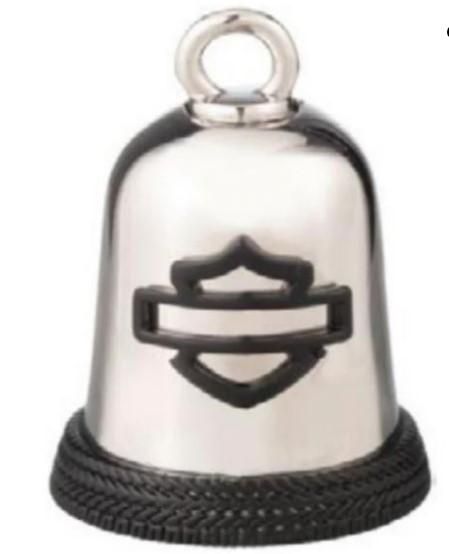 Harley-Davidson Logo Shield Ride Bell Silver Black 34M00094