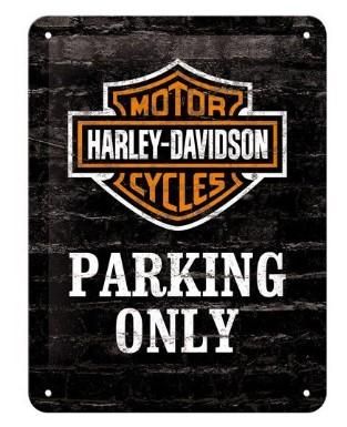 Harley Davidson Parking Only-Motorcycle Small Metal Sign 15 x 20 CM 26117