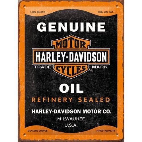 Harley-Davidson Genuine Oil 15x20 Tin Sign 26300