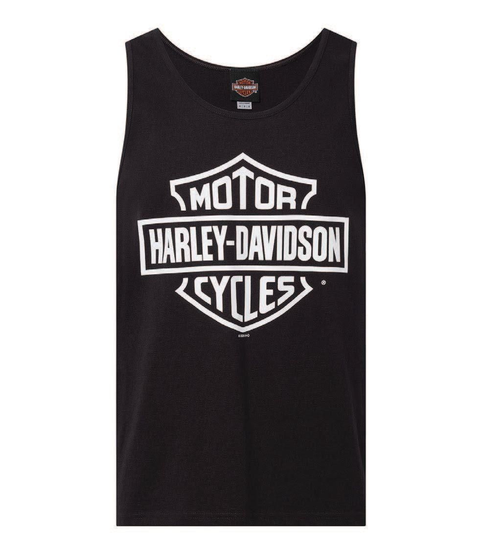 Harley-Davidson Bar and Shield Tank Black Mens Dealer Shirt 4029155803