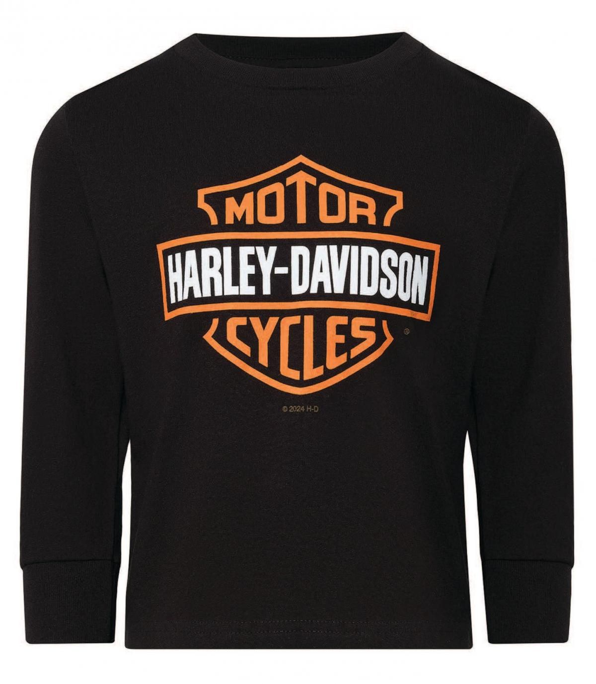 Harley-Davidson Kids Bar and Shield Black L/S T-Shirt 4029158302