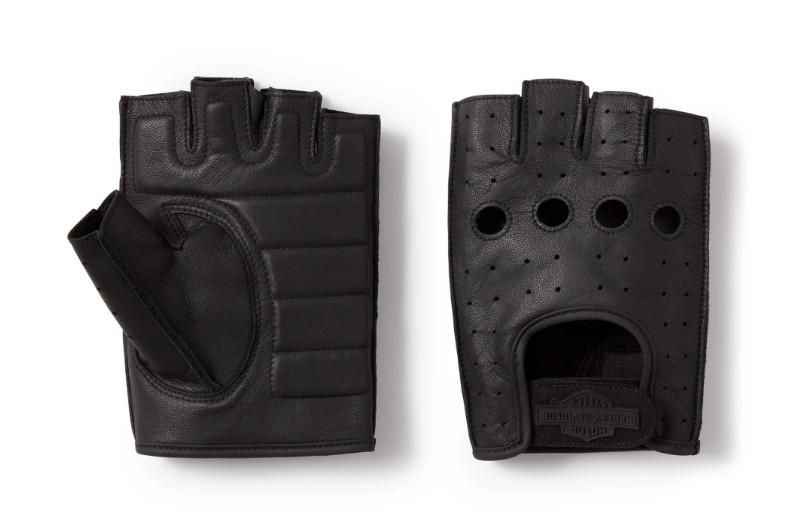 Harley-Davidson Fingerless Leather Riding Gloves 98116-25VM