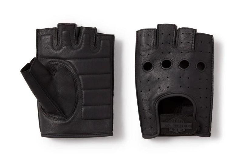 Harley-Davidson Fingerless Leather Riding Gloves 98116-25VM