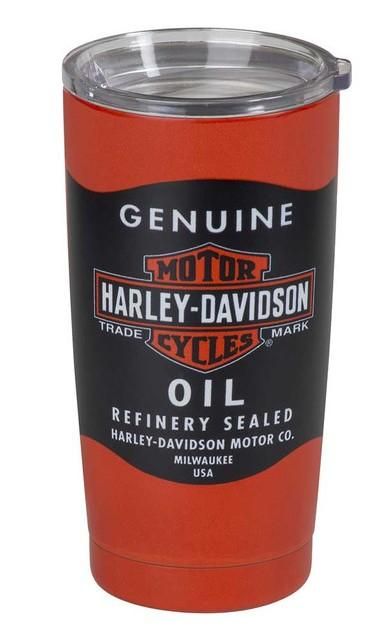 Harley-Davidson Oil Can Stainless Steel Insulated Travel Mug - 20 oz. HDX-98630