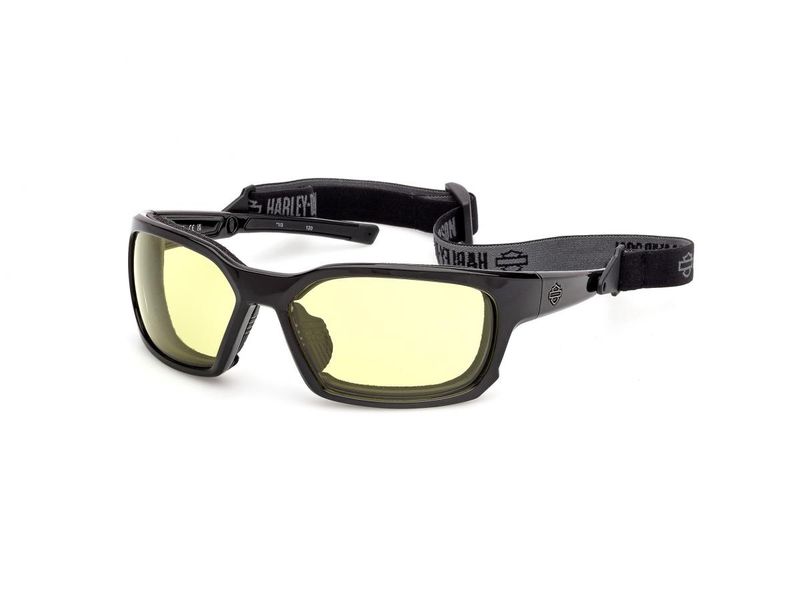 Harley-Davidson Mens Classic Eagle 2.0 Sunglasses w/ Headstrap, Yellow Lenses 889214569233