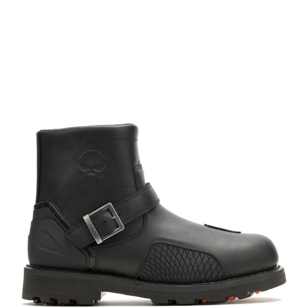SHRADER SKULL RIDE CE BLACK BOOTS WATERPROOF