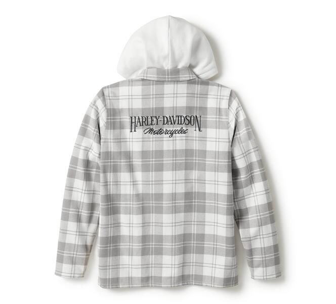 Harley-Davidson Women&#39;s Shirt Jackt - Off White 96460-25VW