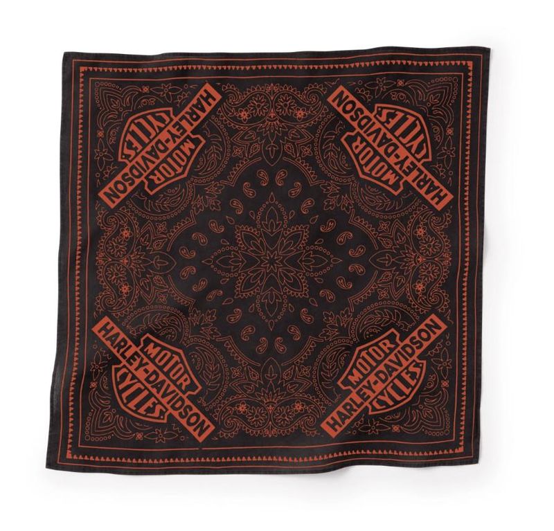 Bar &amp; Shield Classic Bandana - Harley Black 97696-25VX