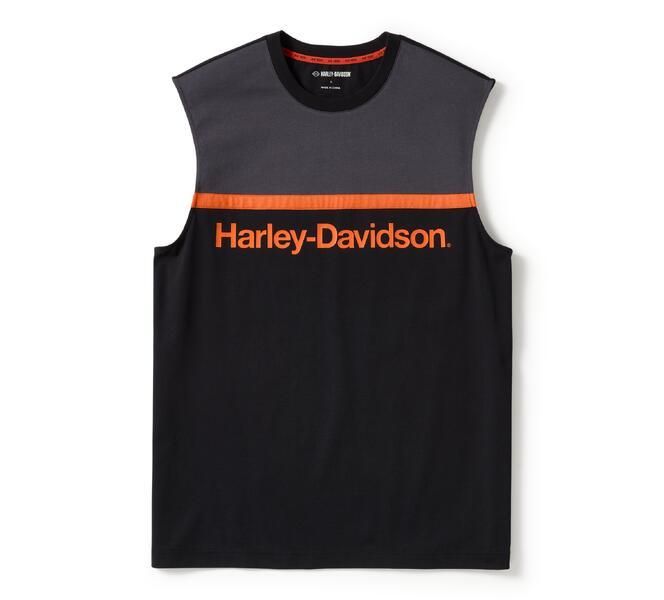 Harley-Davidson Muscle Shirt H-D TECH Black Dark Grey 96490-25VM