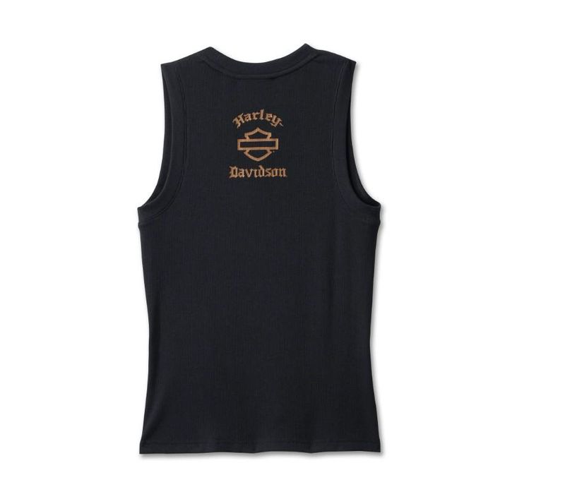 Women&#39;s Old English Tank - Harley Black 96181-25VW