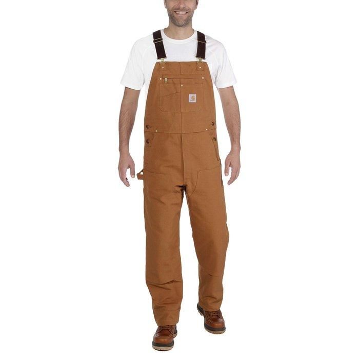 Carhartt Relaxed Fit duck bib overall carhartt brown W30/L32