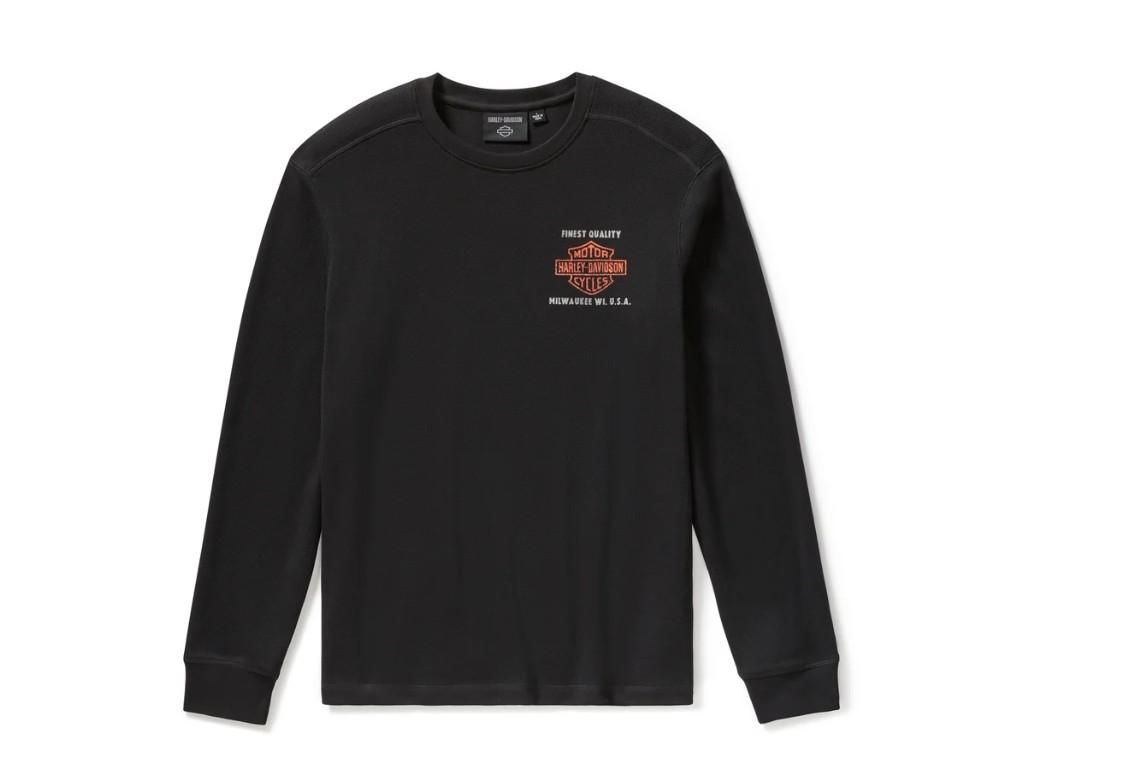 Mens Parts &amp; Service Long Sleeve Thermal - Harley Black 96724-25VM