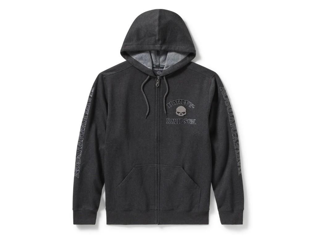 HARLEY-DAVIDSON Willie G Skull Zip Front Hoodie 99250-25VM