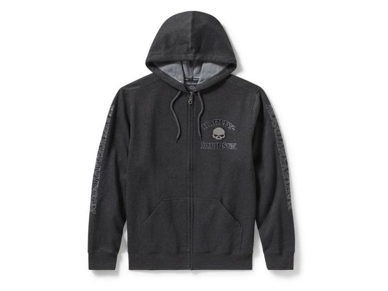 HARLEY-DAVIDSON Willie G Skull Zip Front Hoodie 99250-25VM
