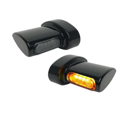 HEINZ BIKES TURNSIG WING MICRO BLACK FOR HARLEY-DAVIDSON