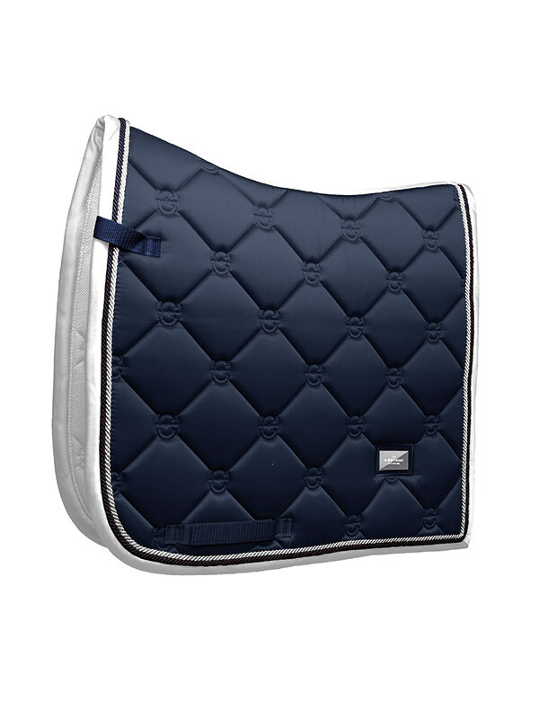 Dressage Saddle Pad Midnight White Edge