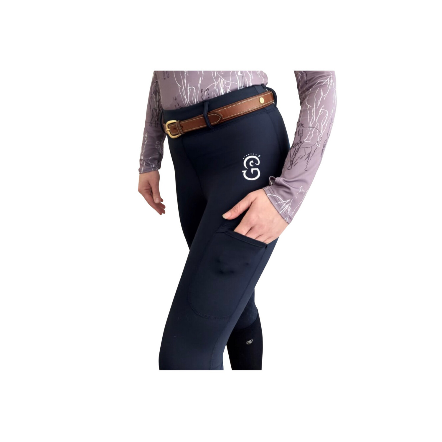 Equi-Site Riding Tights NAVY