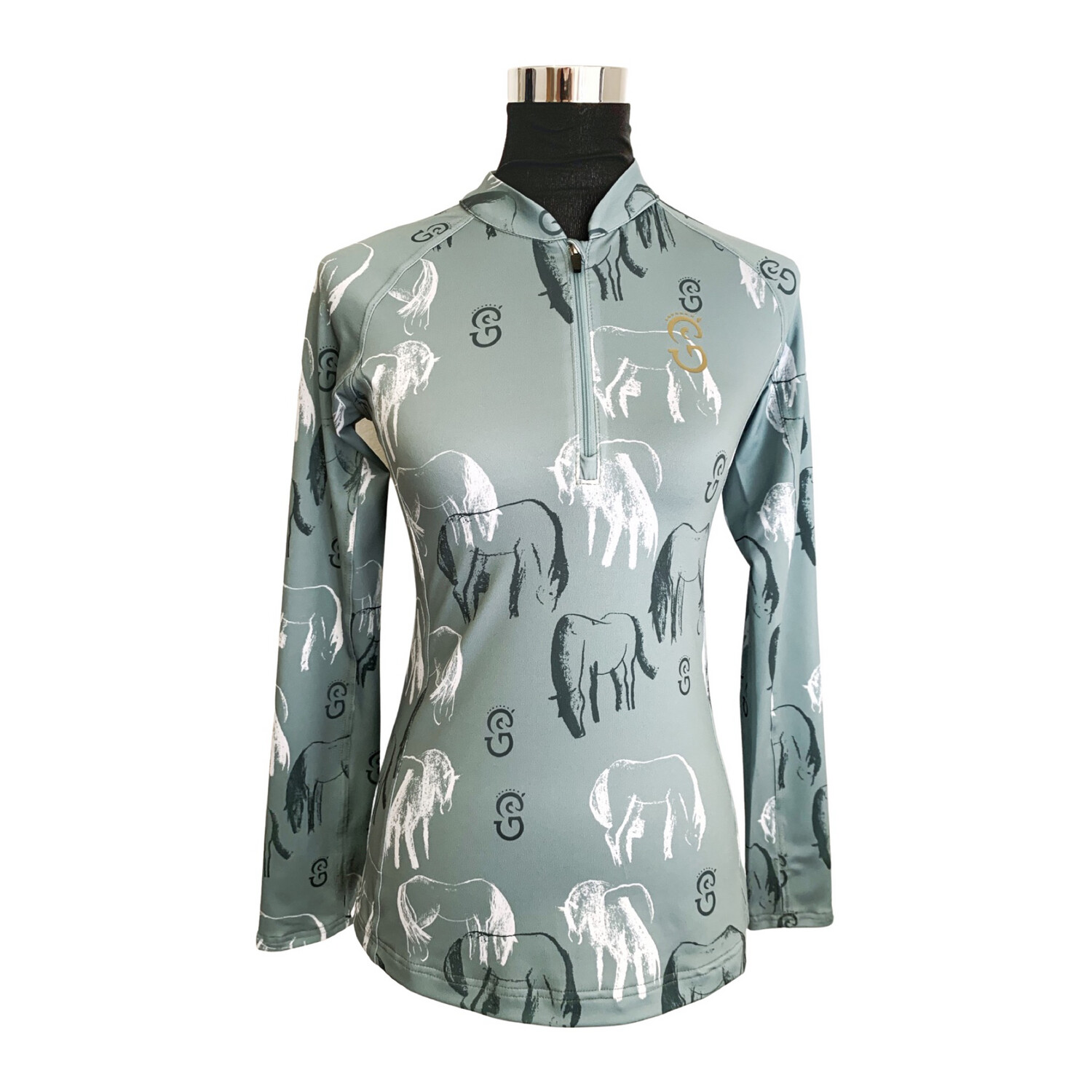Equi-Site “Evika” UV-Riding Shirt Sage