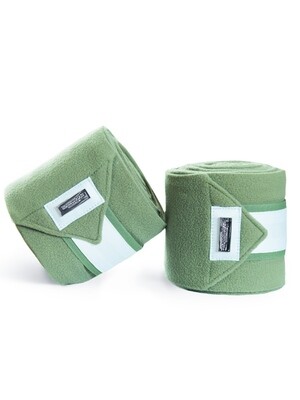 Fleece bandages Pistachio White Fleece bandages Pistachio White