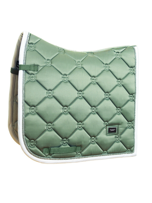 Dressage saddle pad Pistachio White