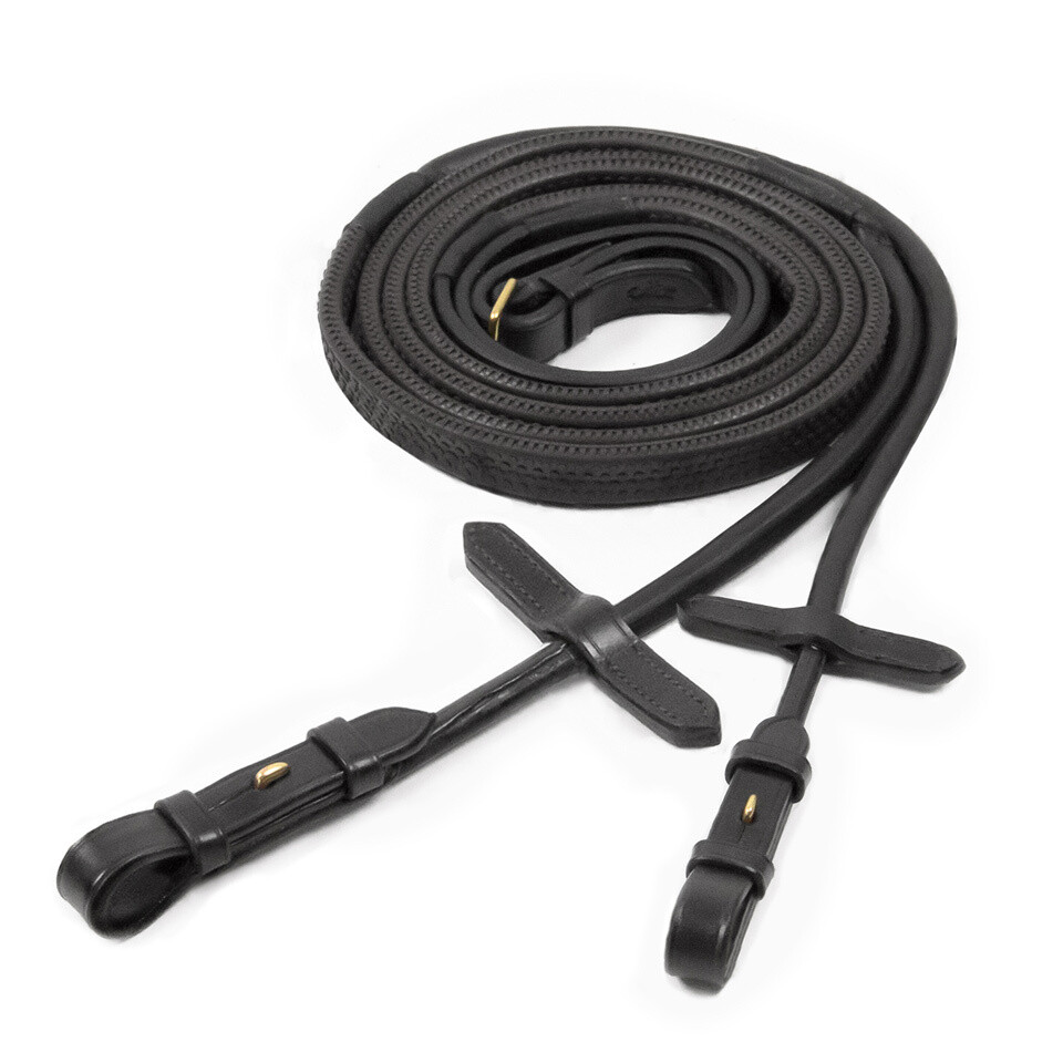 Schockemoehle Rubber Reins Rolled leather