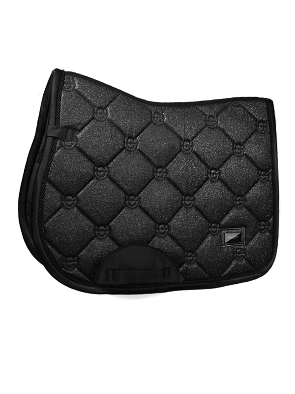 JUMP SADDLE PAD ALL BLACK GLIMMER FULL
