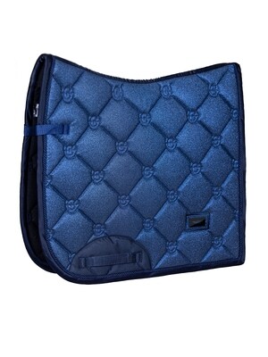 DRESSAGE SADDLE PAD BLUE MEADOW GLIMMER FULL