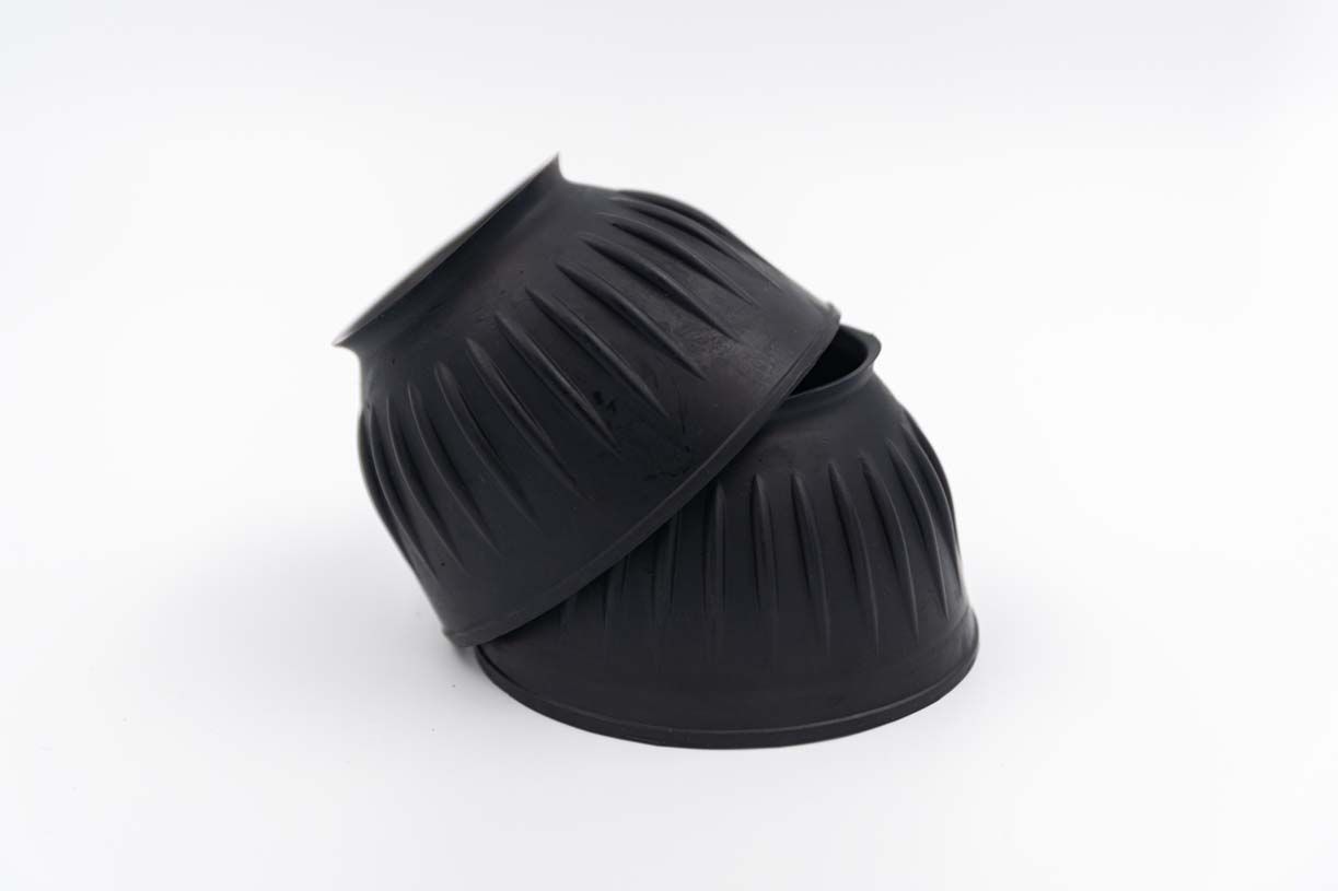 Ribbed Bell Boots Black