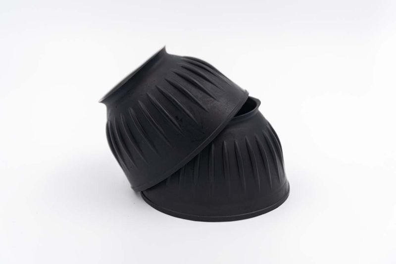 Ribbed Bell Boots Black