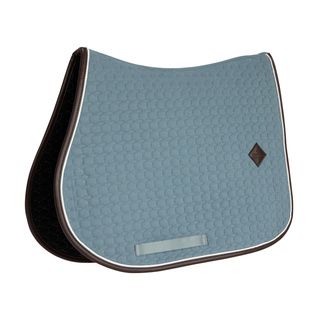 Kentucky Saddle Pad Classic Leather Jumping Dusty Blue