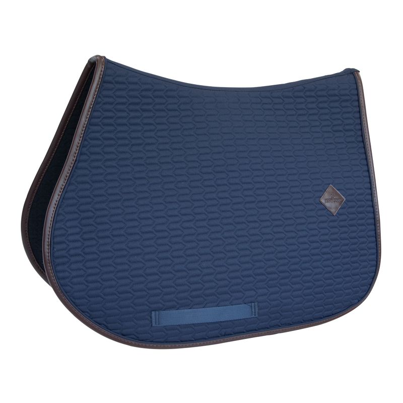 Kentucky Saddle Pad Color Edition Leather Jumping Navy
