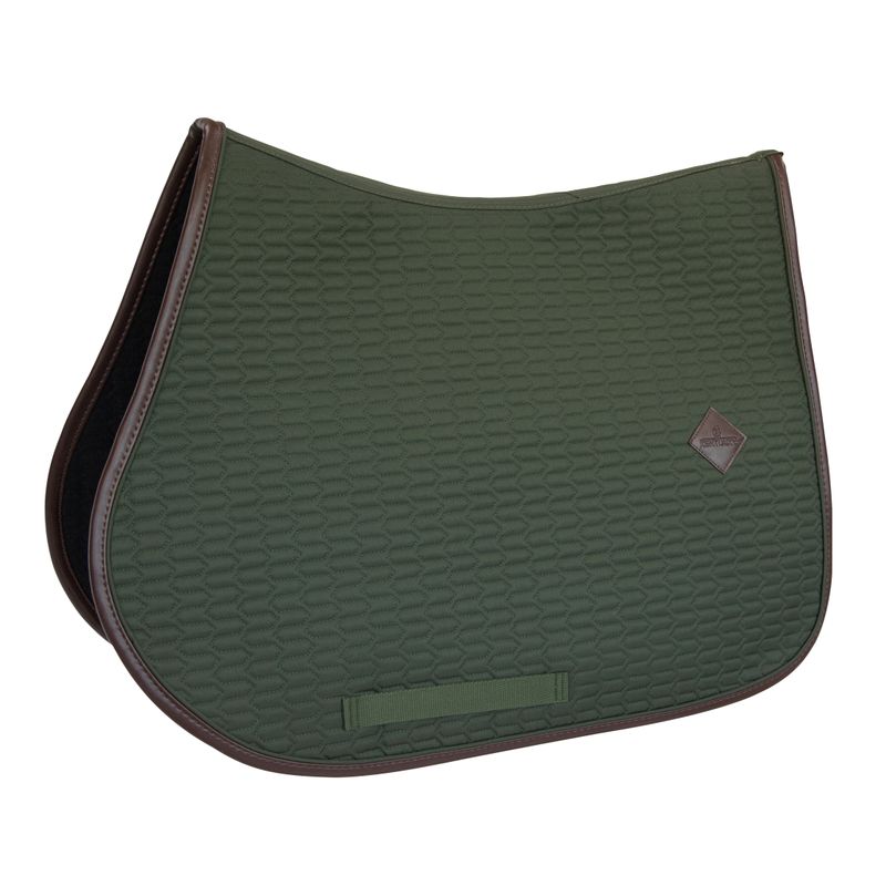 Kentucky Saddle Pad Color Edition Leather Jumping Olive