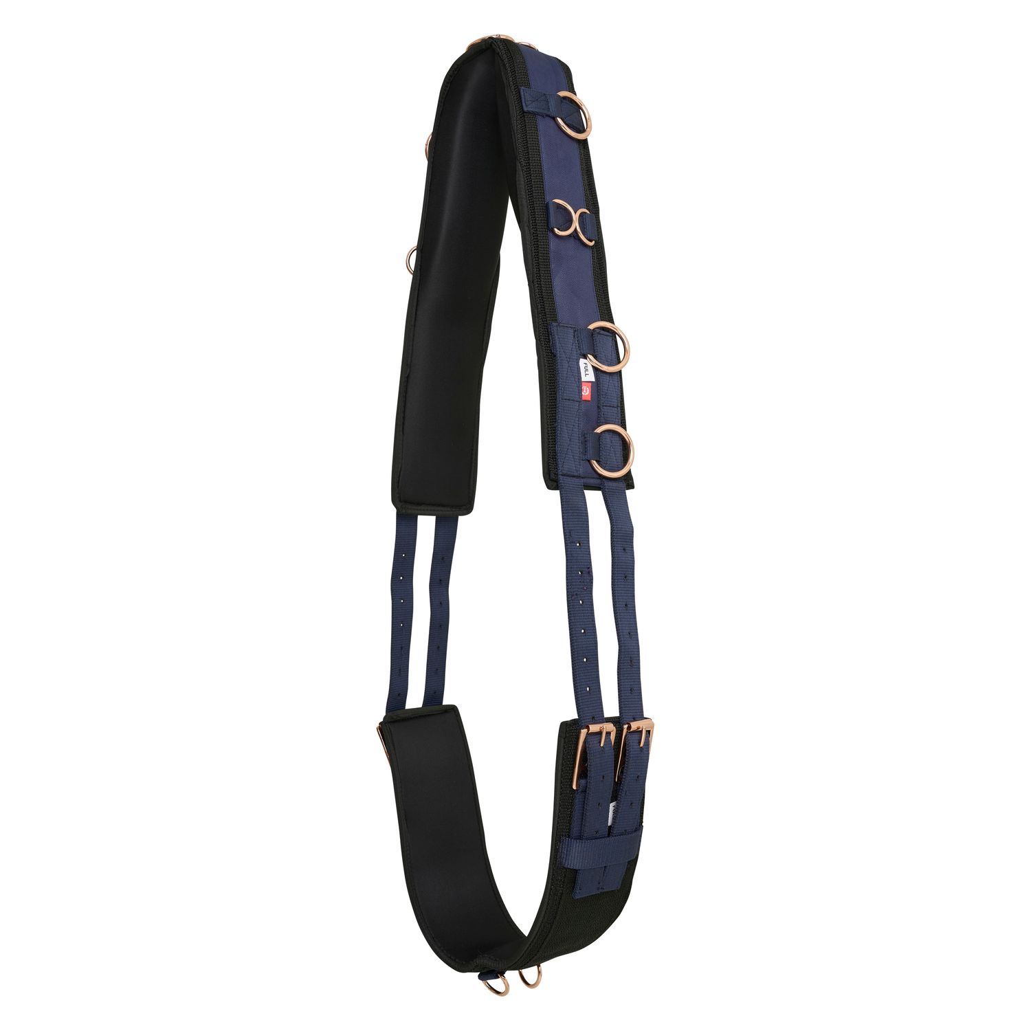 Imperial Riding Lunging Girth Deluxe Extra, Lunging Girth: Full Size Navy Rosegold