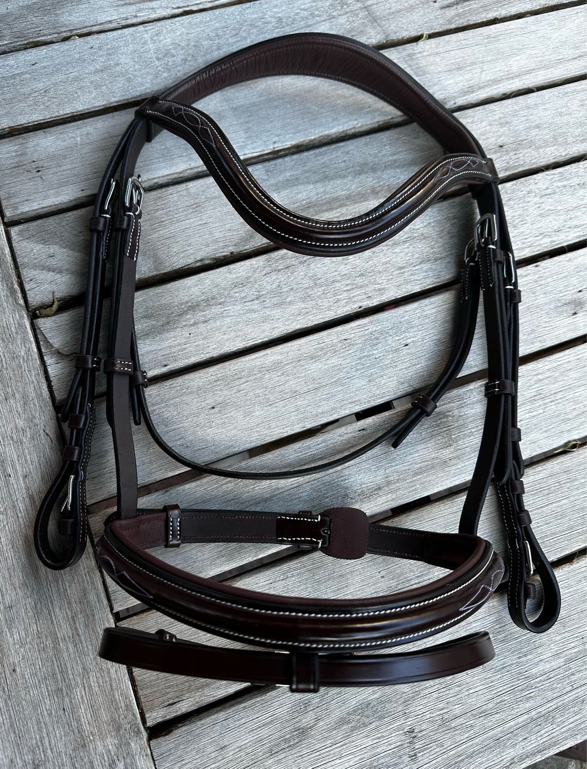 Africana Italian Dual Stitch Premium Bridle