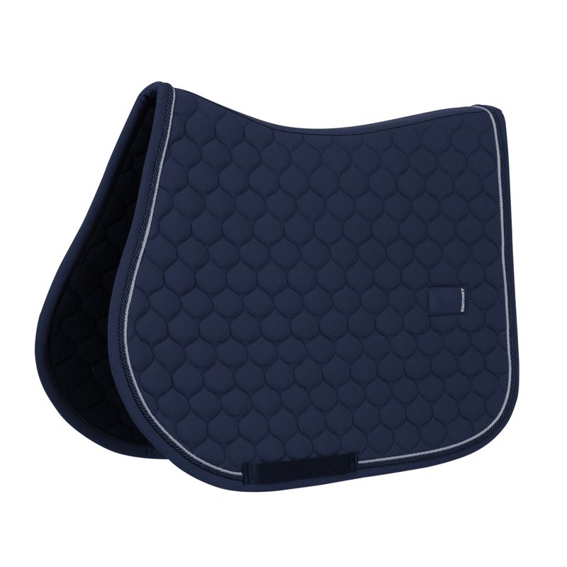 Kentucky Saddle Pad Jump Onion Quilt Rubber Logo Navy