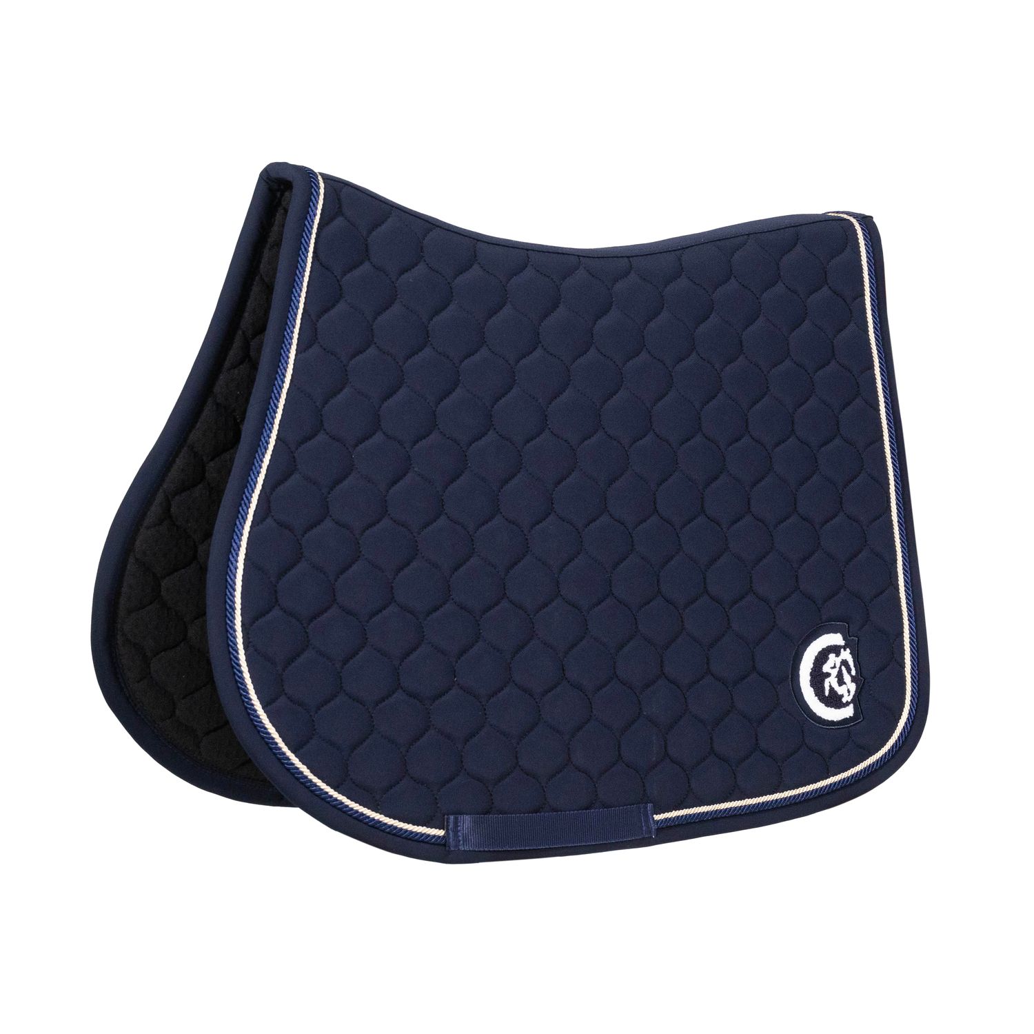 Kentucky Saddle Pad Jump Onion Quilt 3D Logo Navy