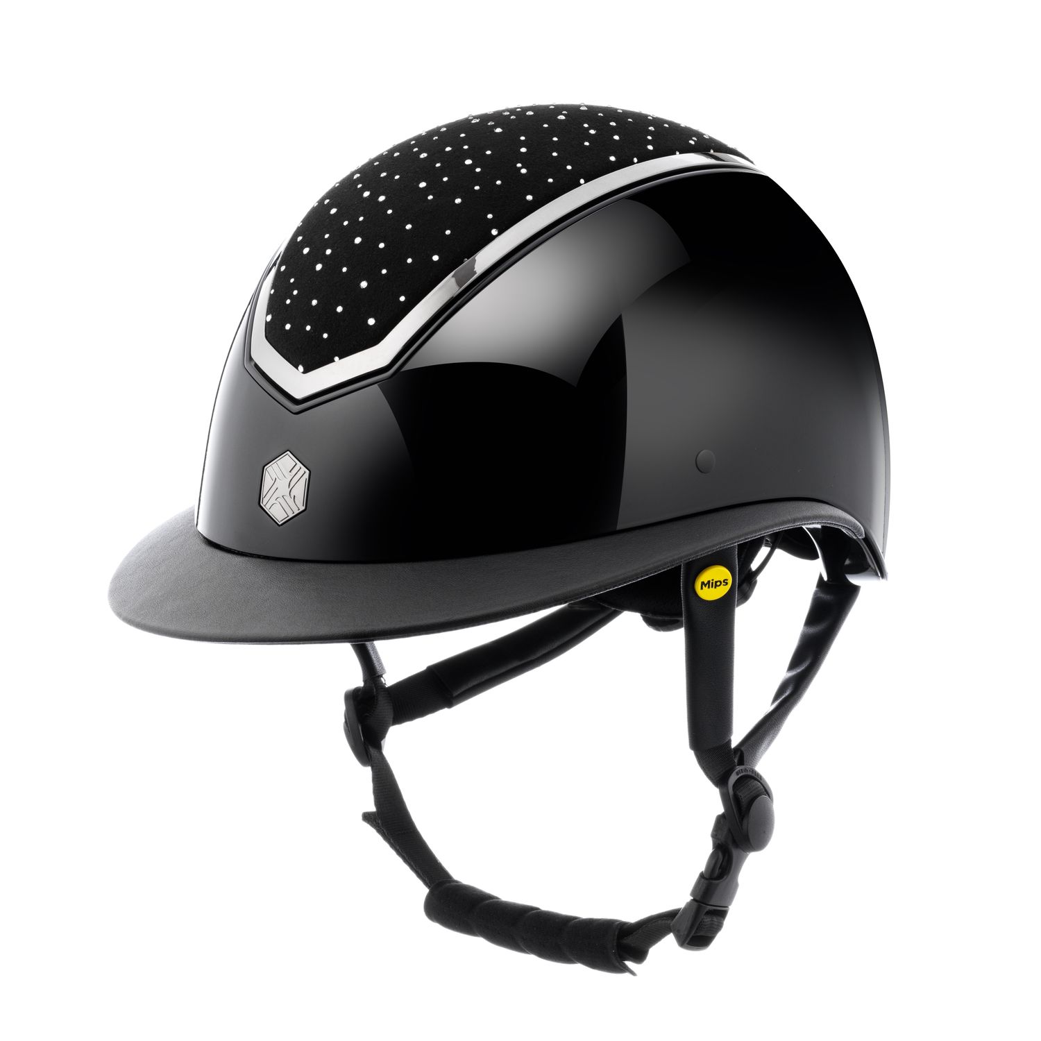 Charles Owen Kylo 2025 Black Gloss Crystal Widepeak with MIPS