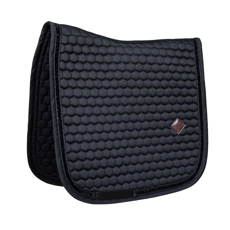 Kentucky Saddle Pad Glitter Band Dressage Black