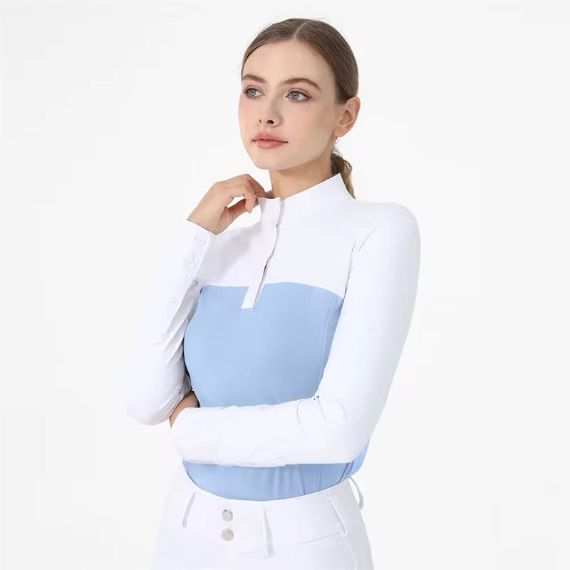 Equi-Site Competition Shirt NOVA Long Sleeve Baby Blue