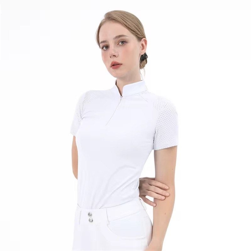 Competition Shirt Mesh Short Sleeve White