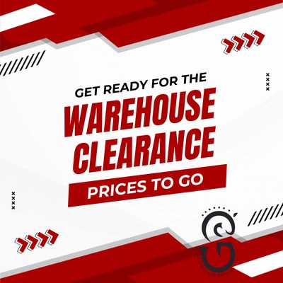 Warehouse Clearance SALE
