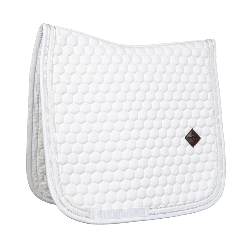 Kentucky Saddle Pad Glitter Band Dressage White