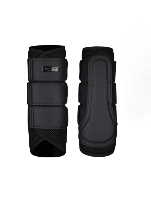 Classic Mesh Brushing Boots ALL BLACK (LARGE, Set of 4)