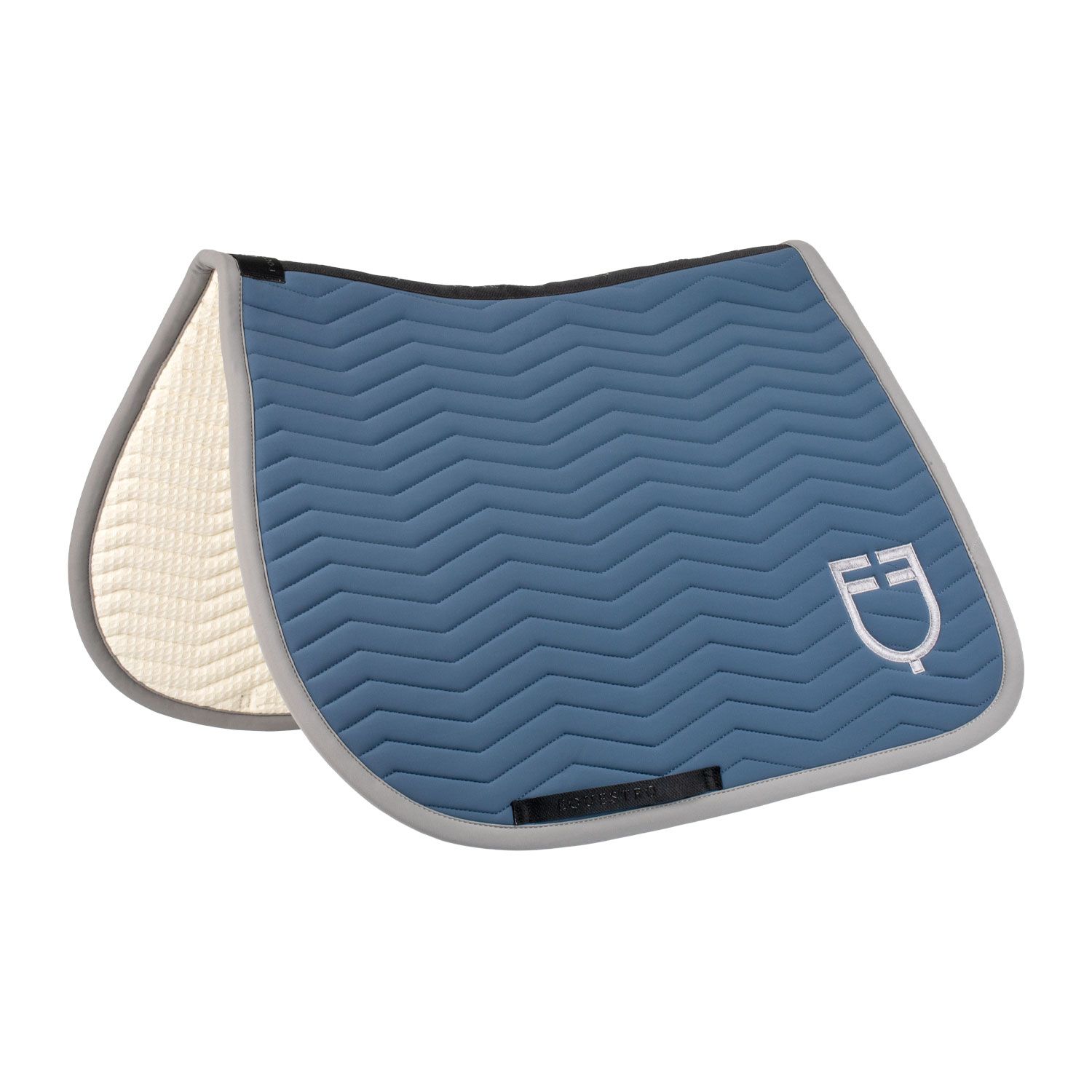 Equestro Saddle Pad Wave Jump Frost Grey