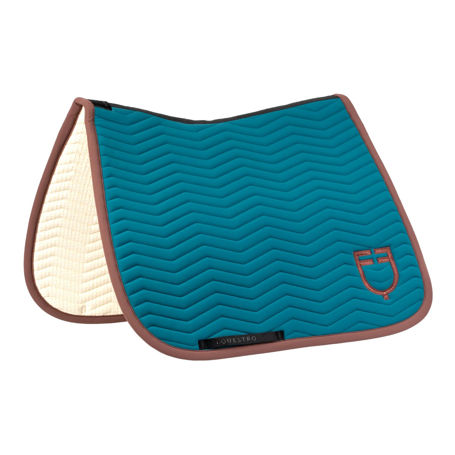 Equestro Saddle Pad Wave Dressage Blue Coral