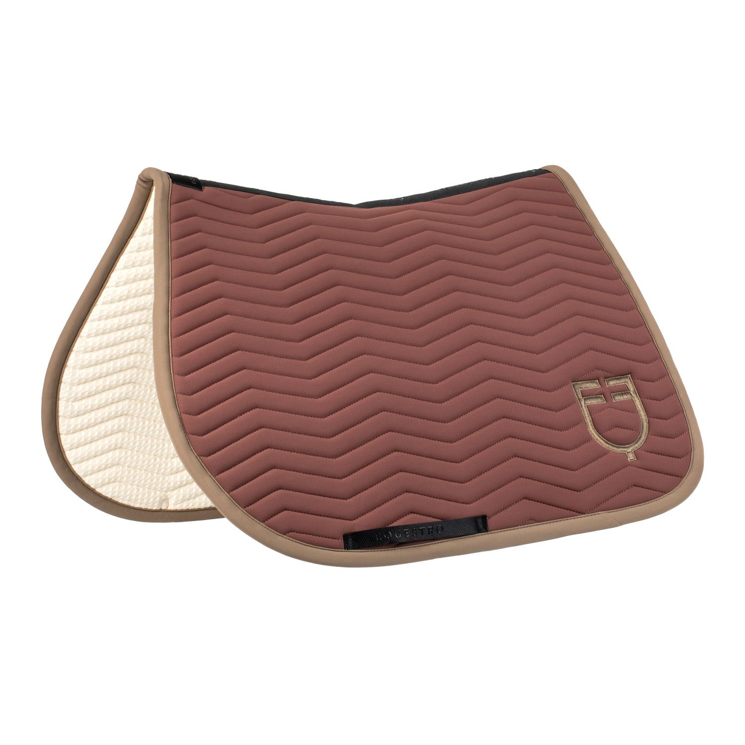 Equestro Saddle Pad Wave Jump Walnut