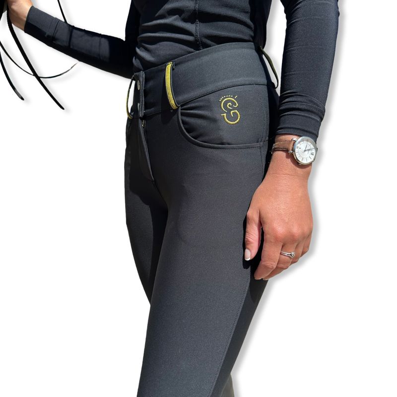 Equi-Site Compression Deluxe Breeches Black
