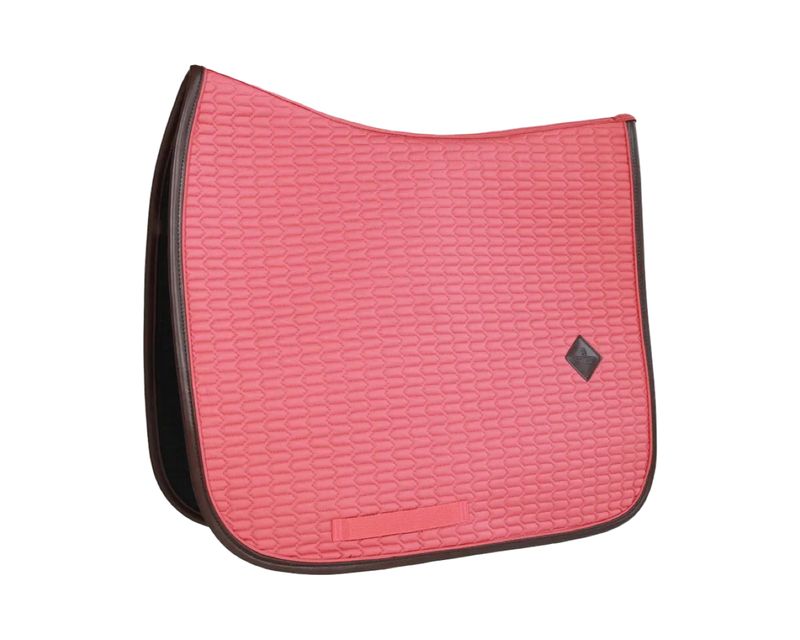 Kentucky Saddle Pad Dressage Leather Coral