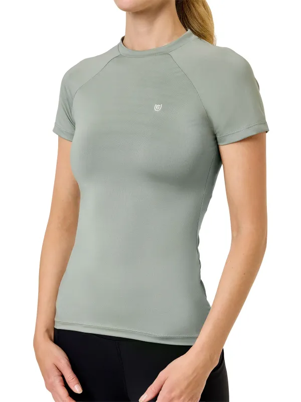 Dynamic Base Layer Short Sleeve PISTACHIO WHITE